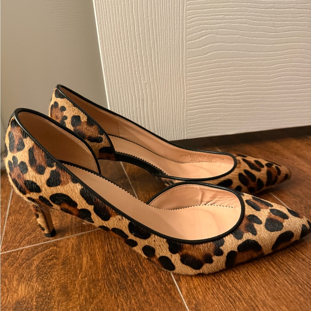 Jcrew D’Orsay Calf Kitten heels